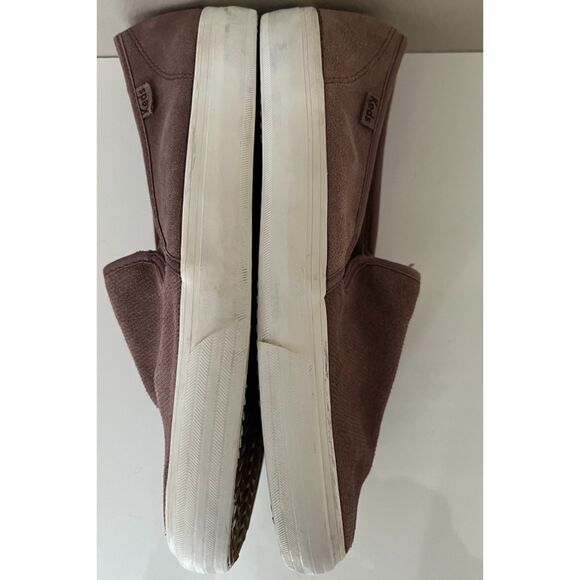 Keds women's Double Decker suede mauve slip-ons. Size 8. - Picture 6 of 9